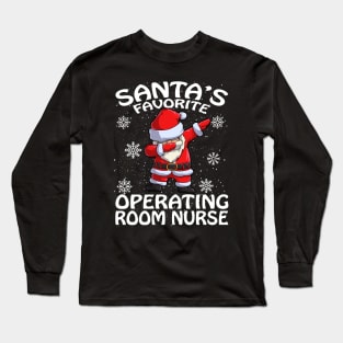 Santas Favorite Operating Room Nurse Christmas Long Sleeve T-Shirt